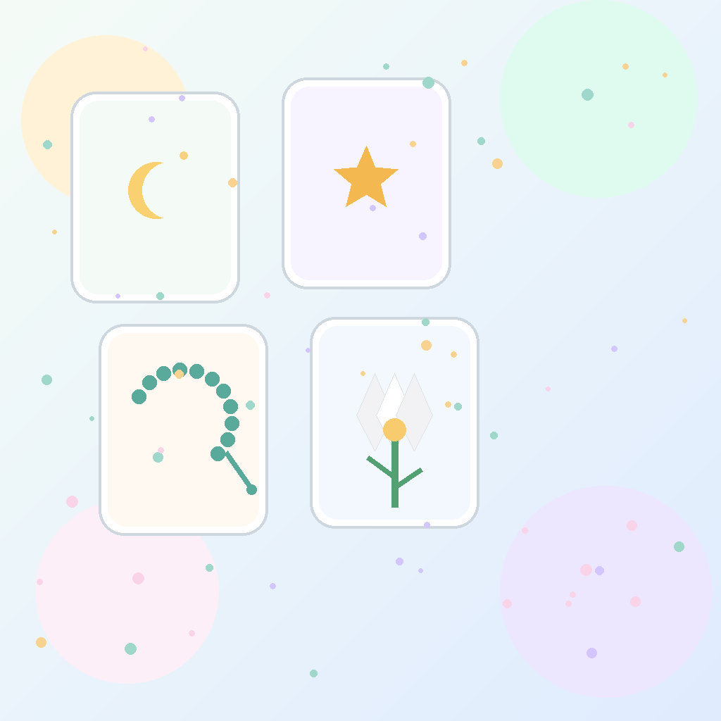 Memory game with cards